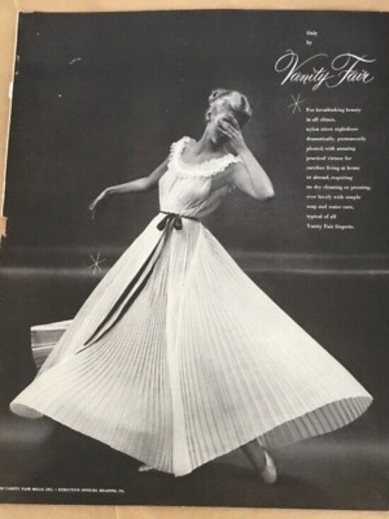 Vanity Fair Dresses & Skirts - 1950s Vanity Fair Pleated Sheer White Negligee